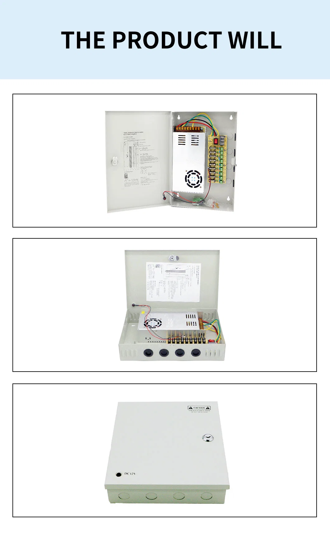 The Shampower 12V 30A 9 Fused Outputs CCTV Switching Power Supply for Security CCTV Camera