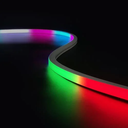 Custom DC 12V 24V Waterproof Flexible Soft Strip Smart Rgbic Ws2811 Ws2812b RGB Flex LED Neon Rope Lights for Room