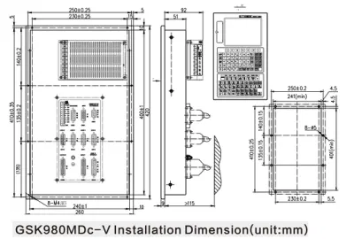  Controlador CNC de precisión GSK 980MDc-V para fresado y taladrado