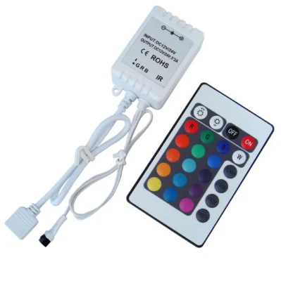 Tira de LEDS RGB/Controlador de la lámpara de 12V LED 30/60 /M Cinta SMD 2835 Control Remoto Inalámbrico 5050 Controlador de tiras de LED RGB