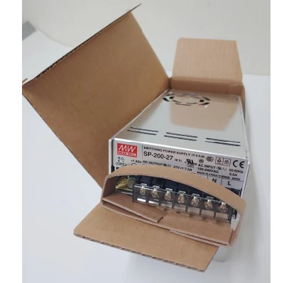 Brand-New Mean-Well-200-27-Sp AC-DC-Single de fuente de alimentación con Pfcforced Output-Enclosed Air-Cooling Optional-Remote on/off