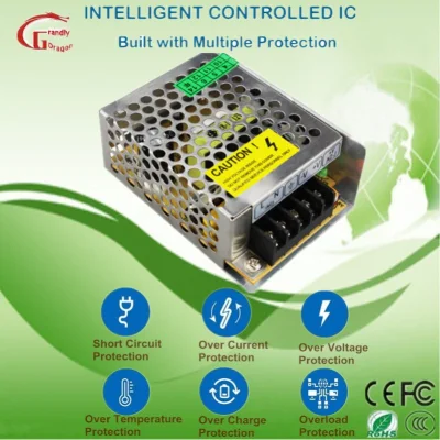  precio de fábrica OEM/ODM DC Adaptador de CA de la Cámara de conmutación de fuente de alimentación de 24W 12V 2A