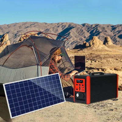  Almacenamiento de energía Camping exterior Generador Solar de potencia portátil de 1500 vatios Fuente de alimentación continua