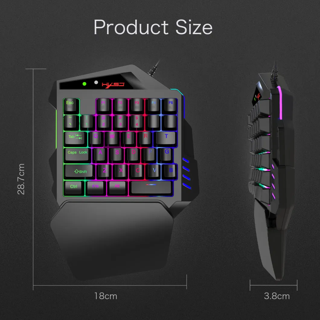 35 Keys RGB Gaming Mechanical Wired Keyboard Built-in Game Console Converter for PS3 PS4 xBox 360