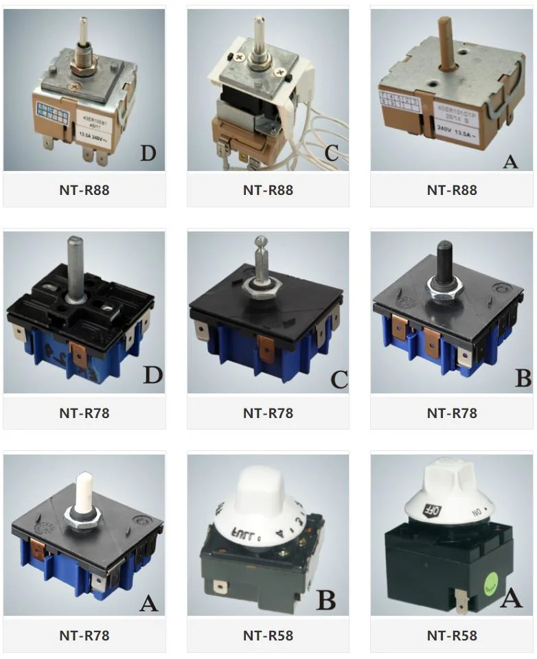 Rule Nt-R78-a Series Infinite Switch with Rated Voltage 250V, 110V and Rated Current 16A, Energy Regulator, Infinite Switch, Energy Switch