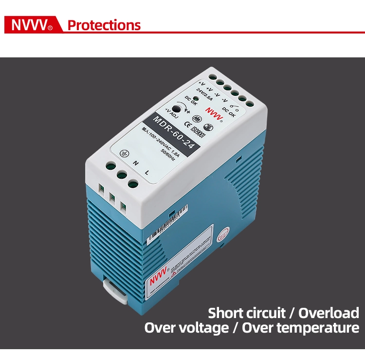 Mdr-60W-24V Switching Power Supply AC/DC DIN Rail Power