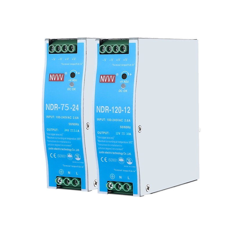 Power Supply DIN Rail 5V/12V/24V/48V 10W/20W/45W/60W/100W/120W/150W/240W/480W Switching Power Supply for Automation Equipment