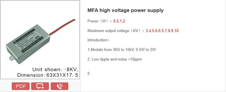 Wisman MFA Series High Quality Voltage Power Supply for Gamma Cameras