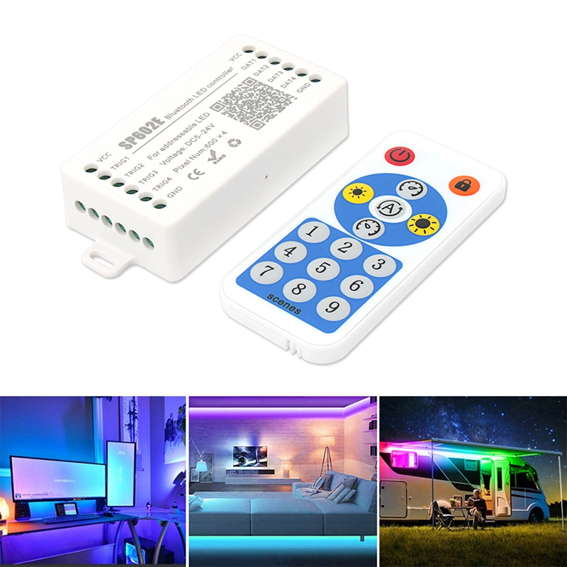 DC 5-24V Sp602e LED Controller for Ws2811 Ws2812b Sk6812 2815 Sm16703 1903 RGB Addressable Dream Color LED Pixels Strip Light