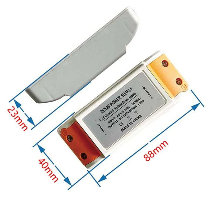 12V 1A CE Approved Power Supply 12W Converter with Housing LED Driver 88