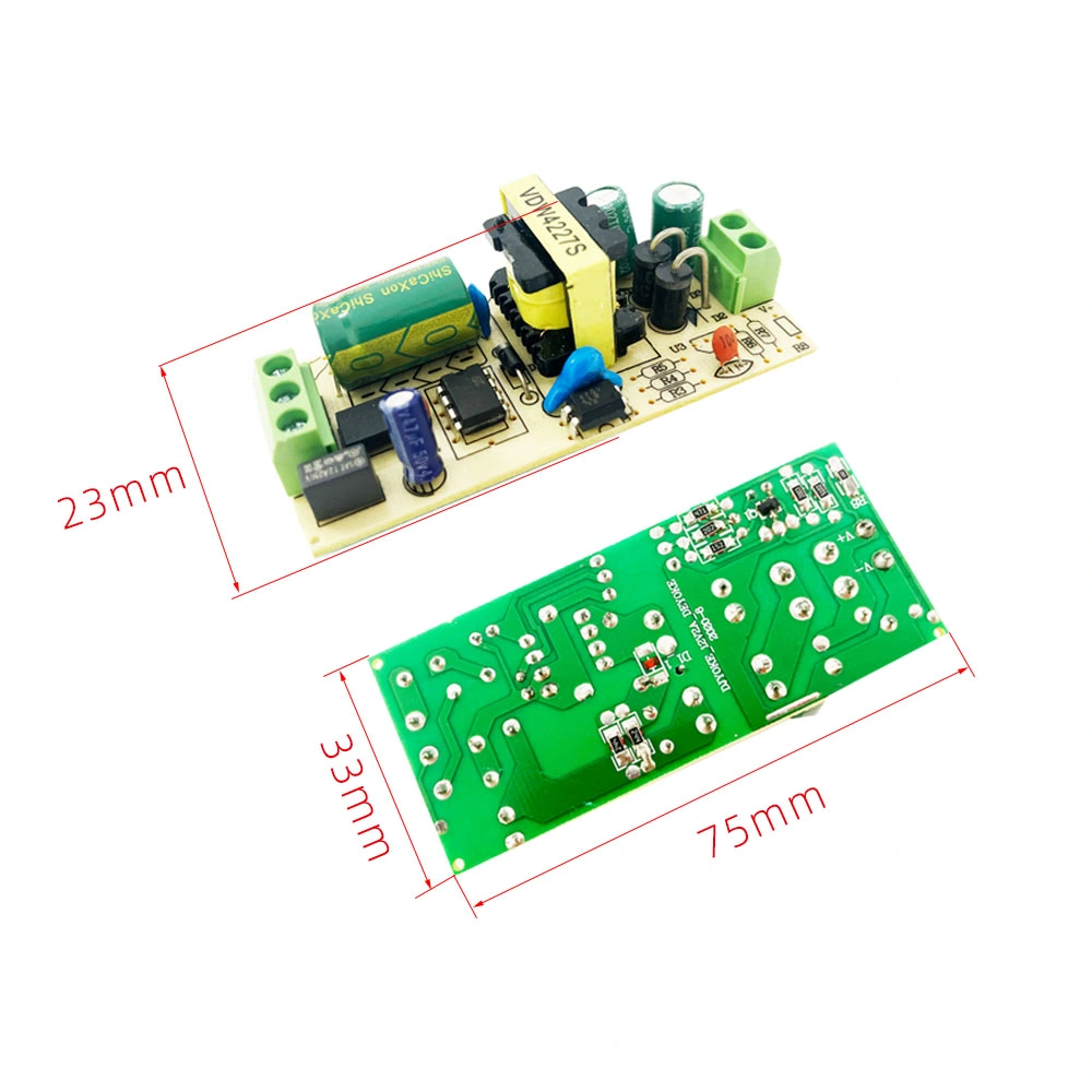 Hot Sellers AC100-265V DC24W 12V 2000mA/75*33mm 2A Open Frame Constant Voltage with Terminal LED Driver Power Supply for Spotlights 07