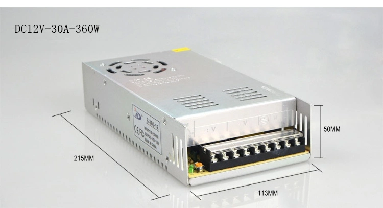 Customized 5V 36V 48V 12V 24V 1A 2A 3A 4A 5A 6A 7.5A 8A 10A 15A 20A 28V 30A AC DC PSU/SMPS/Switching Power Supply for LED Strip Light/Printer/CCTV Camera