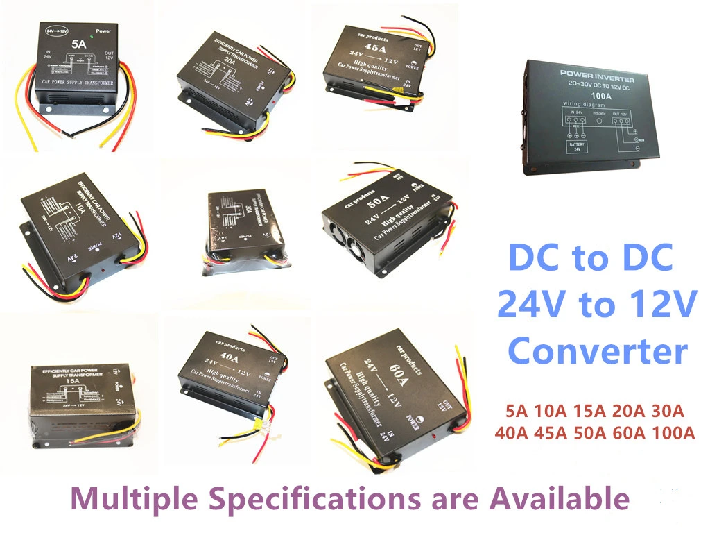 CONGSIN 60A DC to DC Converter 24V 12V High Efficiency