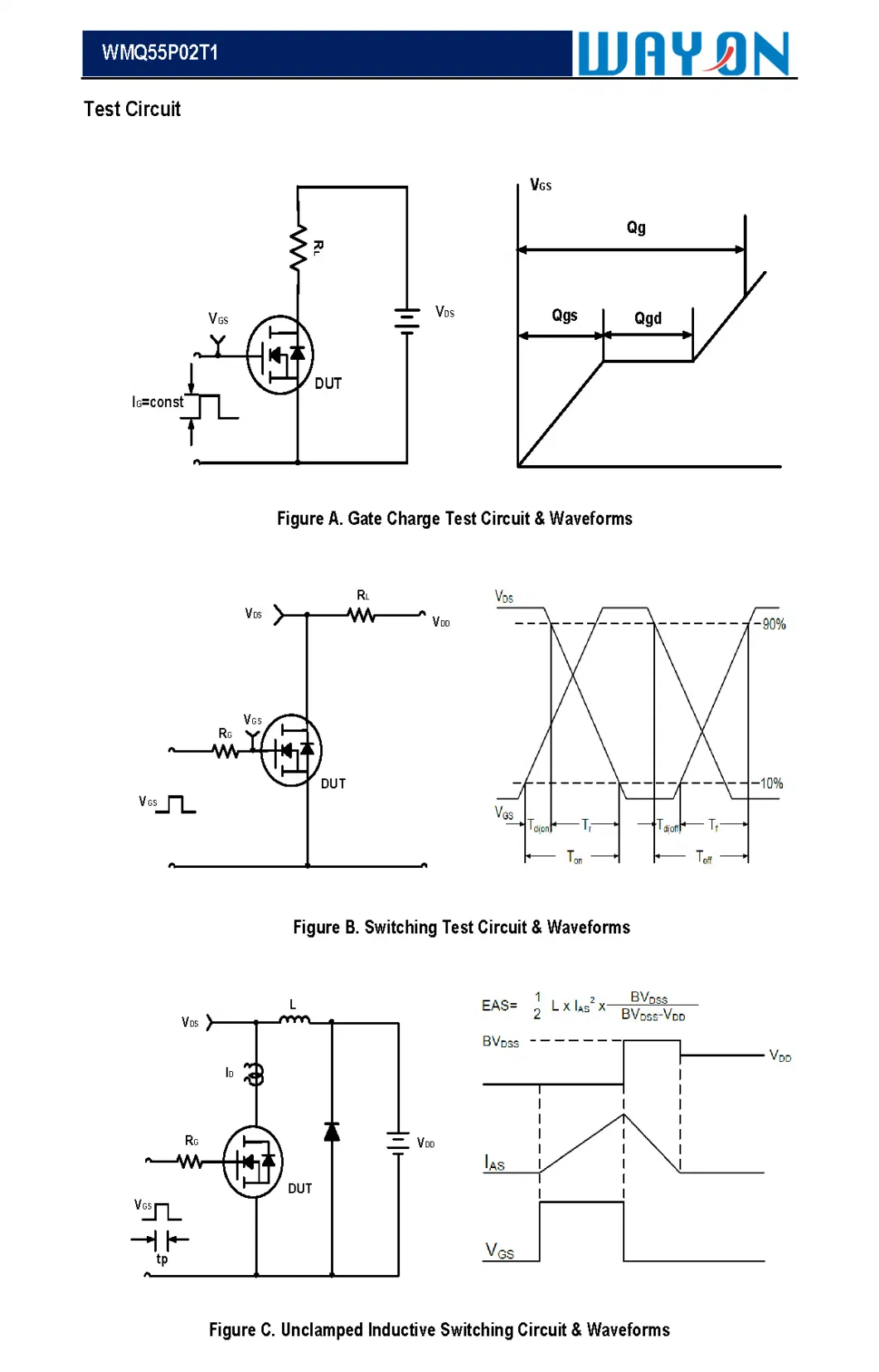 12V-100V Trench P Channel Enhancement Mode Power MOSFET Fetures Applications Wayon-WMQ55P02T1