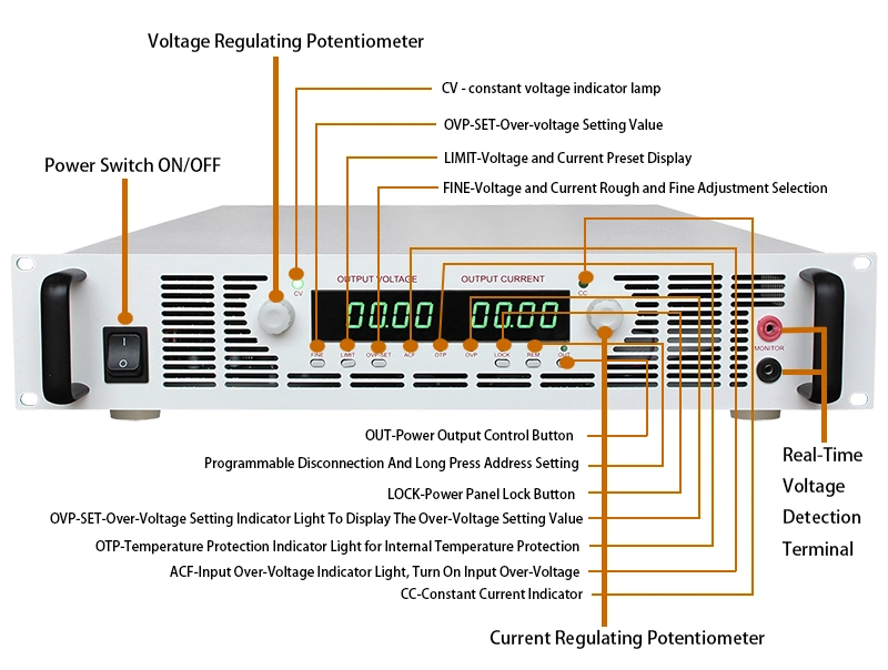 1000V 2000V 3mA High Voltage Programmable Switch Mode Adjustable 2kv DC Regulated Power Supply 600W Power 2kv Supplies