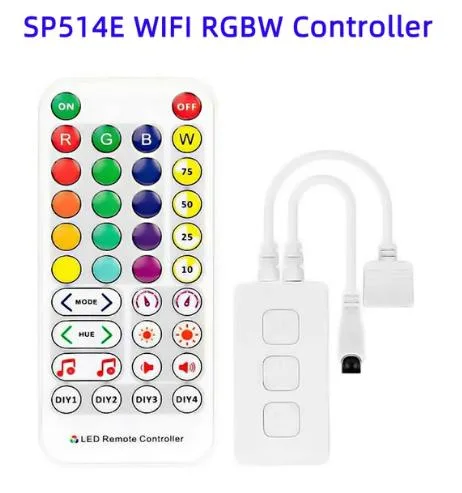 DC5-24V Sp514e RGB RGBW WiFi LED Controller APP Control for RGB/RGBW LED Strip Lights