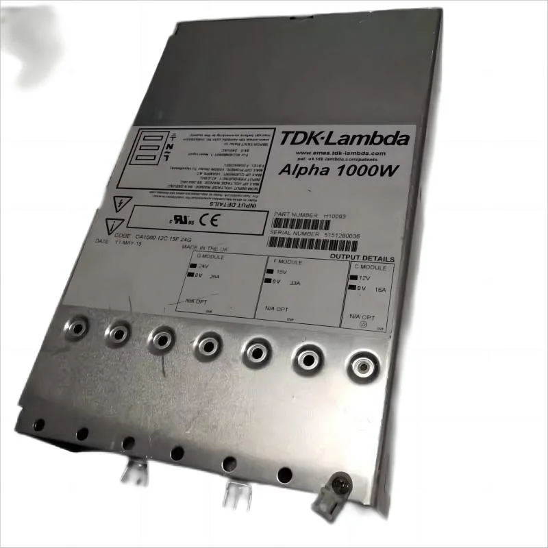 H10720 H10952 H11037 H10252 H10093 Td-K-Lambda Alpha Series Config PS 5/5/12/15VDC 1000W Power Supply External/Internal (Off-Board) AC DC Converter Output Input