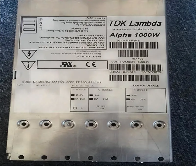 H10720 H10952 H11037 H10252 H10093 Td-K-Lambda Alpha Series Config PS 5/5/12/15VDC 1000W Power Supply External/Internal (Off-Board) AC DC Converter Output Input