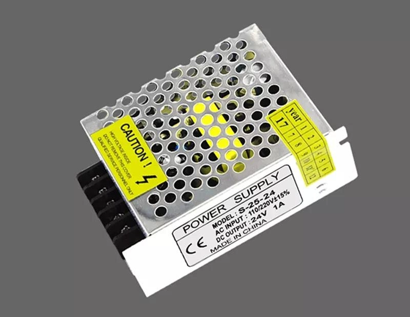 OEM AC DC 5V 12V 24V 1A 2A 3A 5A 10A 20A 30A Switching Power Supply for LED Strip Light Tin Box