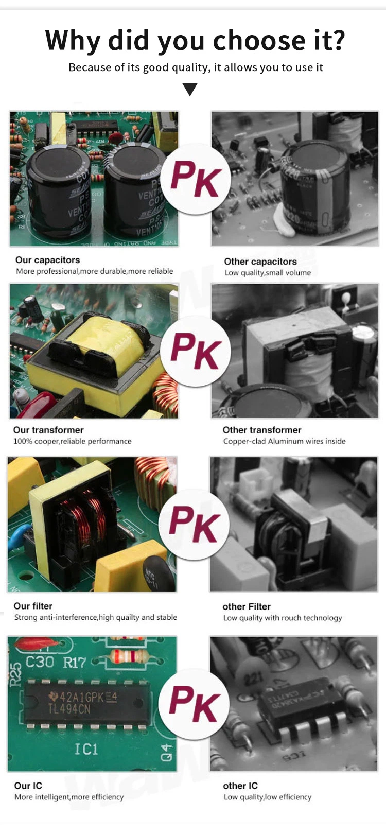 1500W Switching Power Supply DC Adjustable RS 485 Communication Power Supply S-1500-60V 25A Full Power