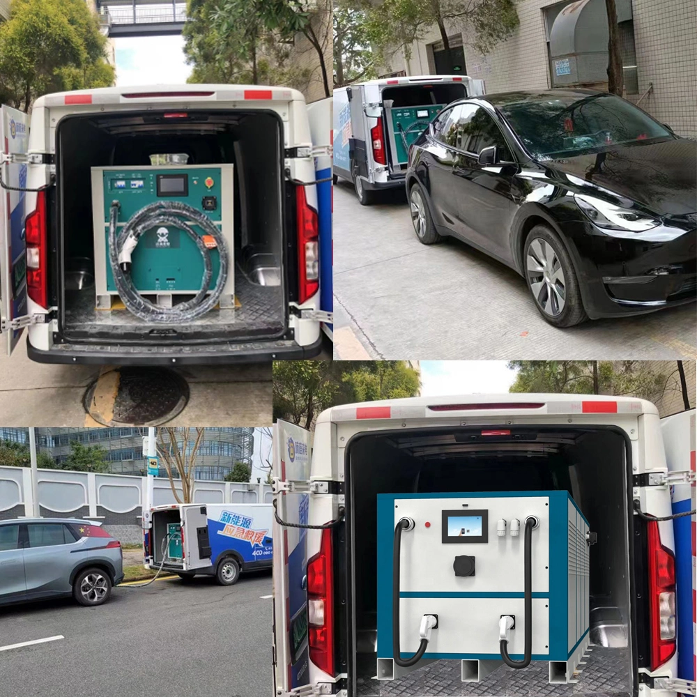 40kw 34kwh LiFePO4 Energy Storage Charging Station Emergency Road Rescue EV Charger Station with Battery Roadside Assistance for Evs