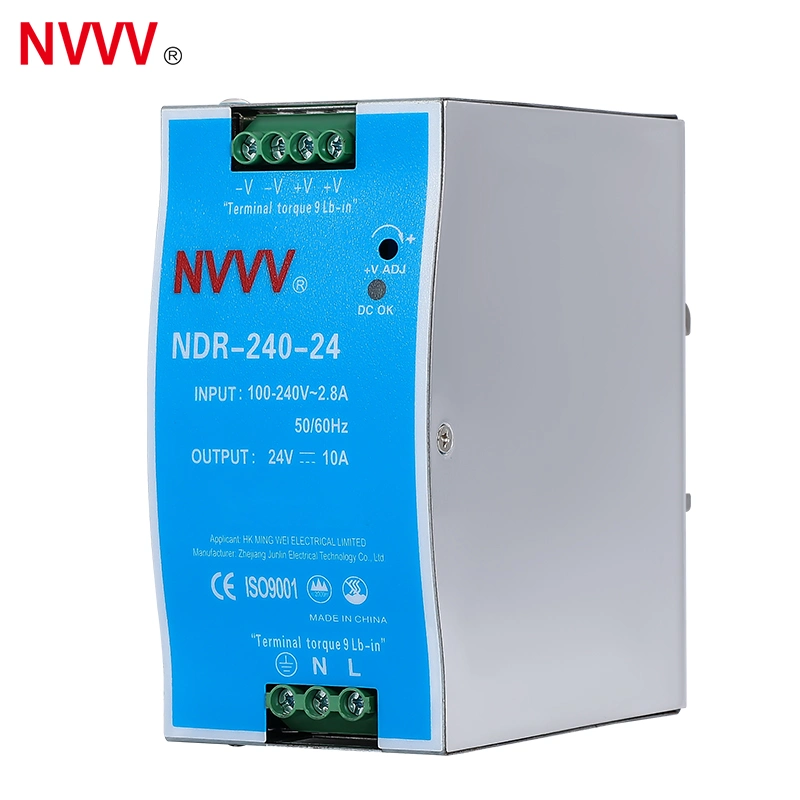 Power Supply DIN Rail 5V/12V/24V/48V 10W/20W/45W/60W/100W/120W/150W/240W/480W Switching Power Supply for Automation Equipment