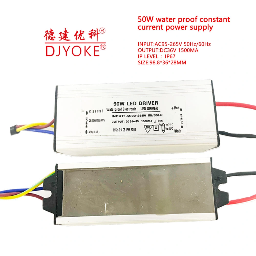 High PF&gt;0.9 50W 36V 1.2A IP67 Water-Proof LED Driver for Spot Light 02