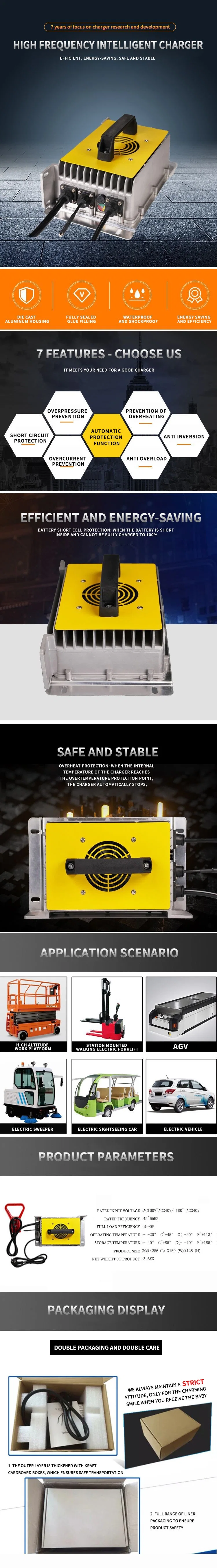 Home Energy Storage 24V 30A Lithium Battery Charger Spi-1500-2430wp in Scooter Power Bank