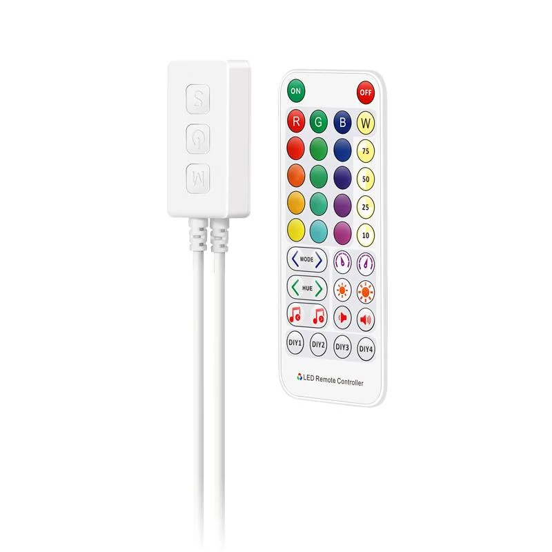 Sp614e RGBW LED Strip Music Controller Blue-Tooth APP Built-in Mic Group Control for 5 Pin RGBW LED Strip Light DC5-24V