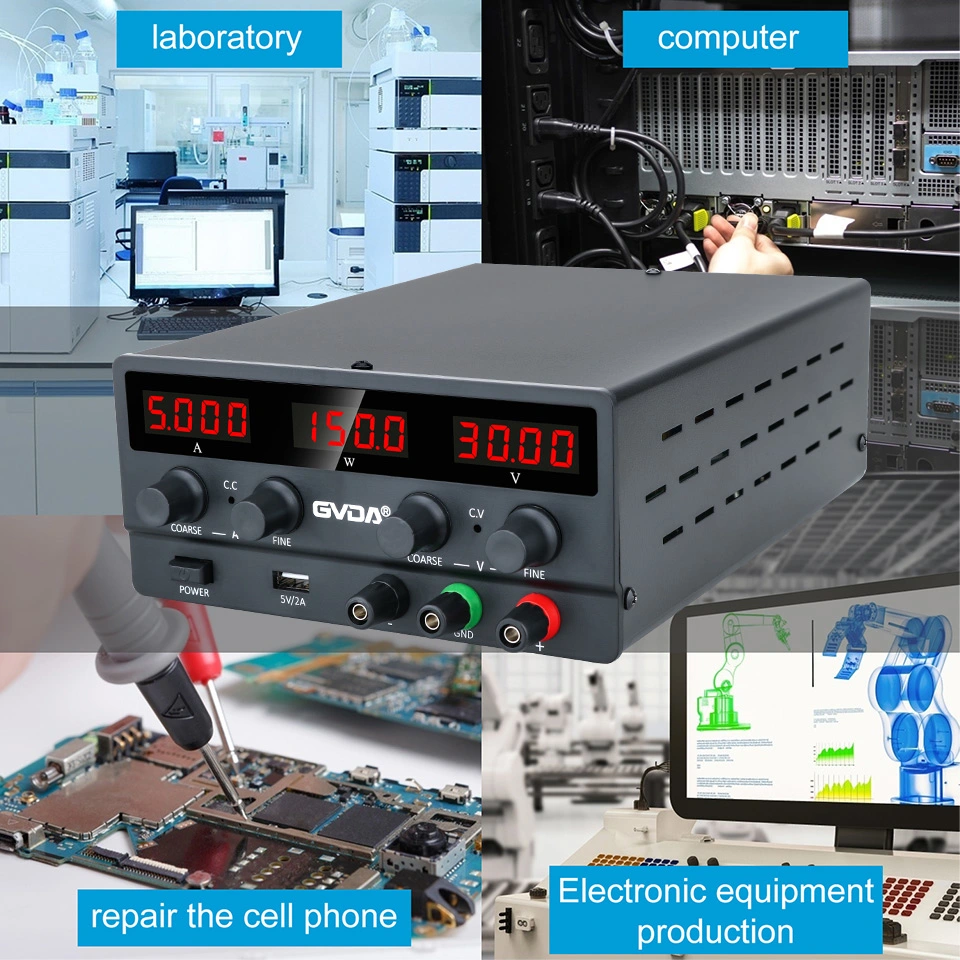 Adjustable DC Power Supply 60V 5A LED Digital Lab Bench Power Source Stabilized Power Supply Voltage Regulator Switch