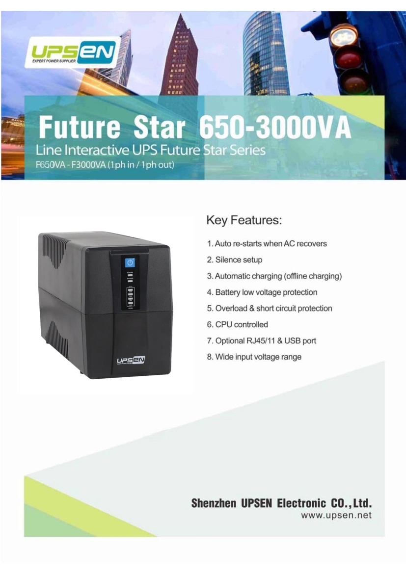 Offline AVR UPS 650va-1500va Power Supply for Computers and CCTV Cameras