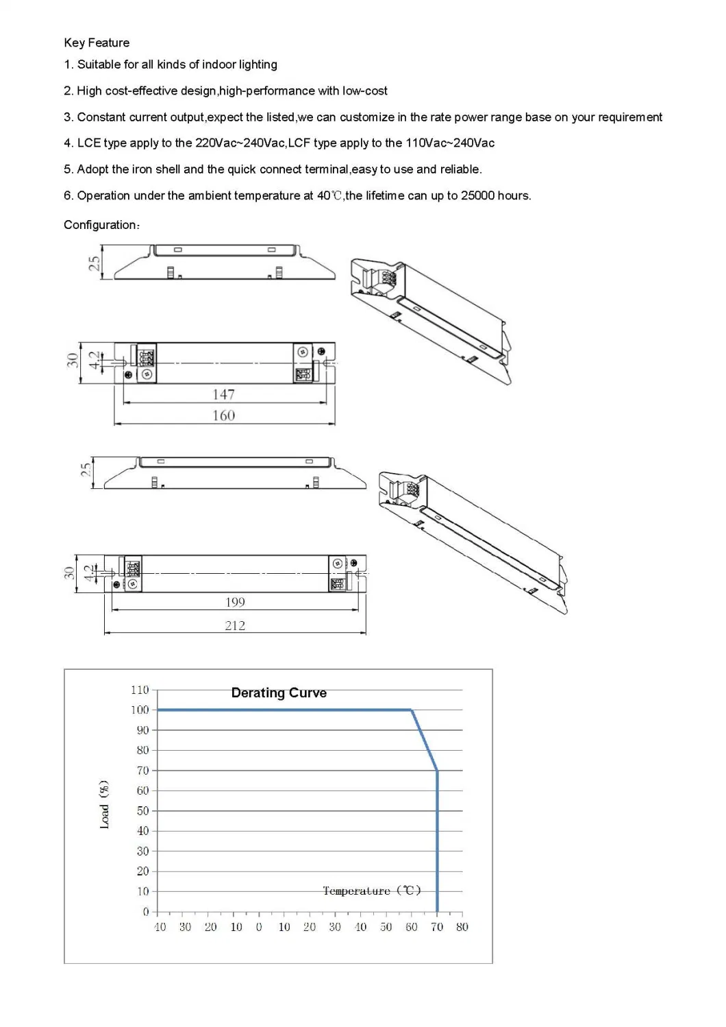 18W LED Driver Constant Current (Metal Case)