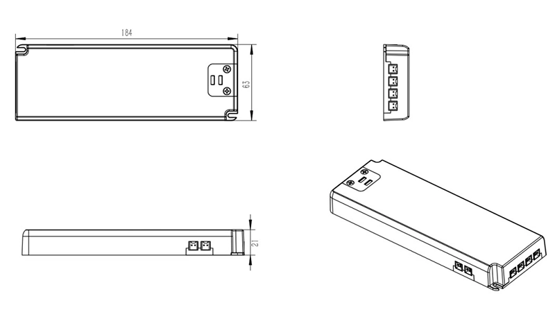 Ultra-Thin LED Strip Lighting Switching Power Supply