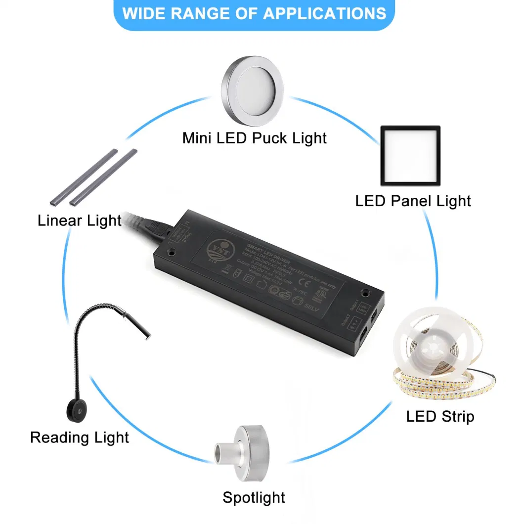 12V 18W Mini Smart Dimmable Wireless LED Driver