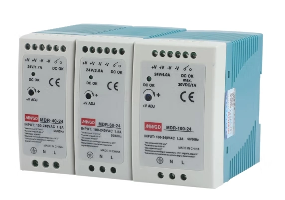 Mean Well Rail Type Switching Power Supply Mdr-10 Mdr-20 Mdr-40 Mdr-60 Mdr-100-24