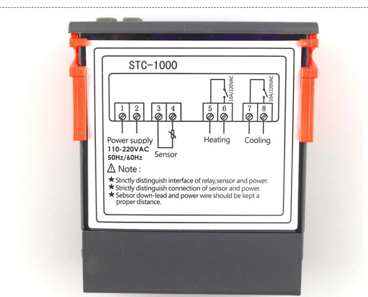 Stc-1000 Intelligent Digital Display Temperature Controller Refrigerator Cabinet Temperature Control