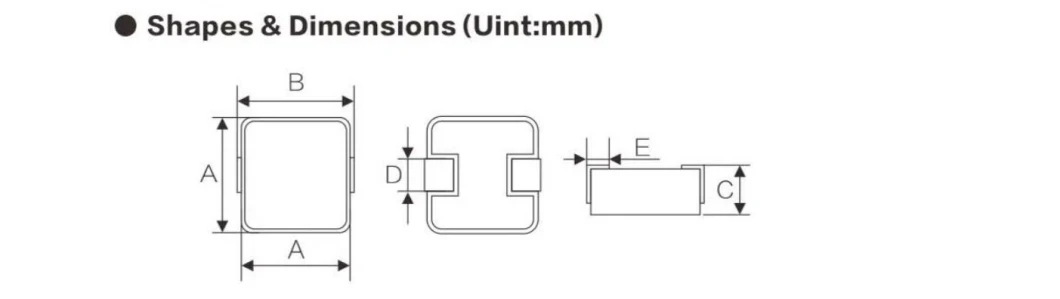 Shielded Inductance 4.7 10uh 15 22uh 47uh SMD Molding Choke Coil up to 5MHz with Frequency