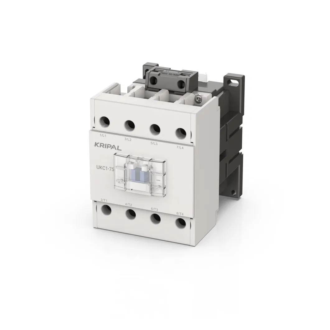 Factory Kripal 4p 75A Original DIN Rail Mounted AC Contactor 24V 220V 380V Coil Telemecanique Contactor