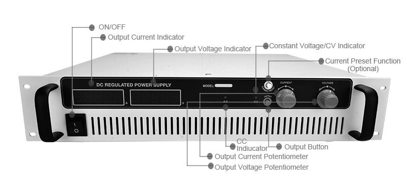 High Frequency 12V 300A Power Supply Regulated Industrial Electrolysis DC Power Supply 3600W for Electrical Equipment