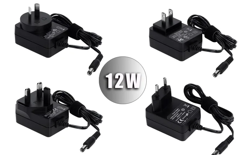 New Products Interchangeable Plug Adapter EU/Us/UK/Au/Cn Standard 12V 5A 65W Power Supply