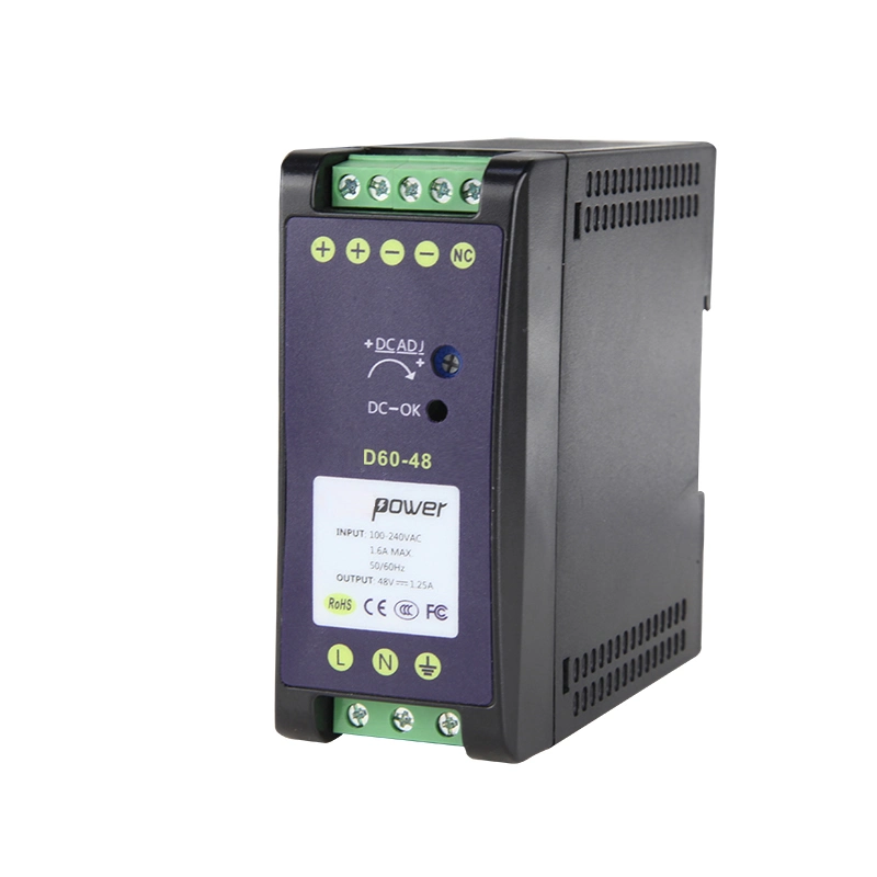 Industrial DIN Rail Power Supply 24V/48V/52V for Industrial Switch Using Poe or Non-Poe