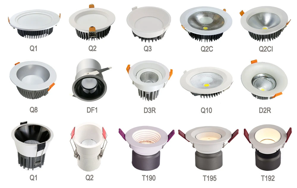 Foldable 360-Degree Angle Adjustable Stretch Downlight COB Ceiling Spotlight