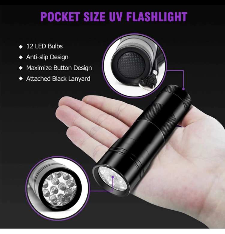 Brightenlux 12 LED UV Flashlight