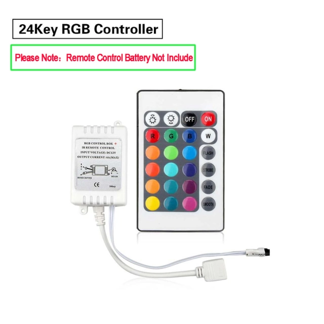 RGB LED Strip Light/Lamp Controller for 12V 30/60 LEDs /M Tape Wireless Remote Control SMD 2835 5050 RGB LED Strips Controller