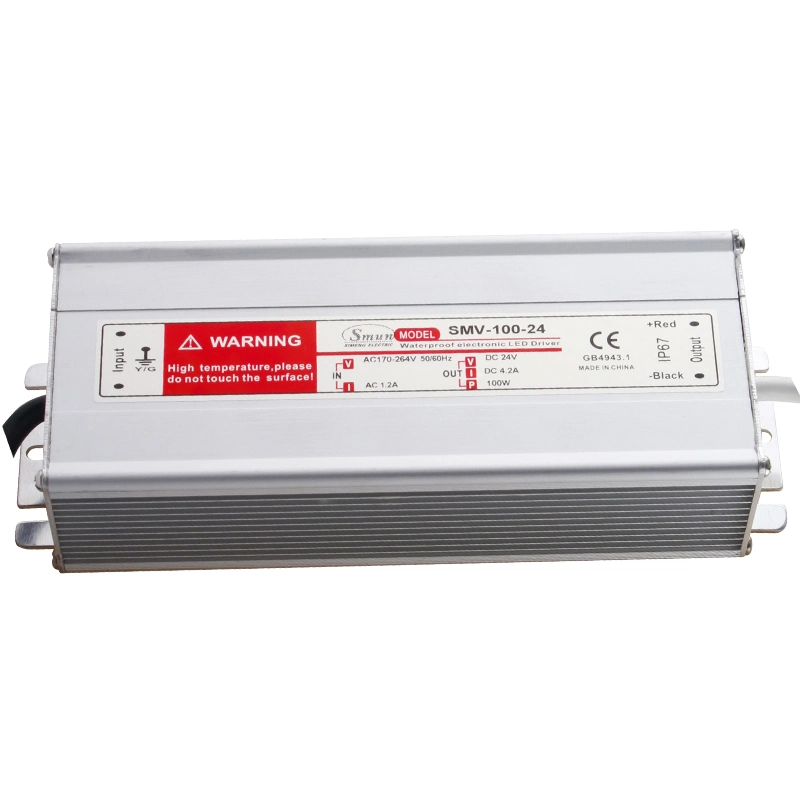 SMA-100-24 100W 4.2A Constant Current 12-24VDC Waterproof IP67 LED Driver