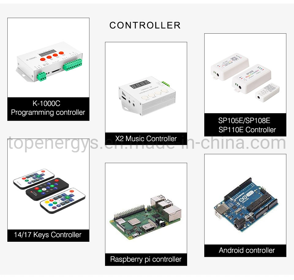 Ws2812b Panel Screen 8*8, 16*16, 8*32 Pixel 256 Pixels Digital Flexible LED Programmed Individually Addressable Full Color DC5V