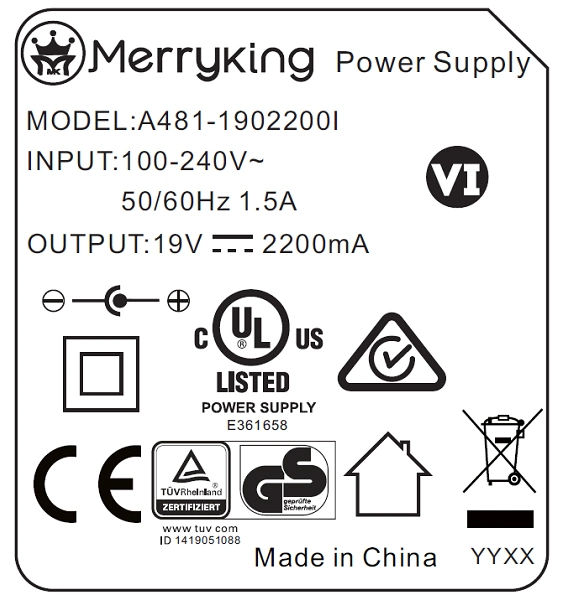 9V 5V 12V 48V 1A 2A 3A 5A 4A 12W 15W18W 48W 65W 72W 100W 120W AC DC Adapter Wall Mount Power Adapter Us/EU/UK/SAA Plug with UL cUL FCC CE GS CB SAA and PSE