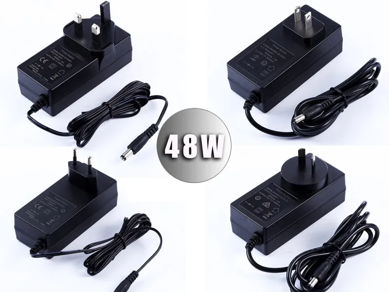 New Products Interchangeable Plug Adapter EU/Us/UK/Au/Cn Standard 12V 5A 65W Power Supply