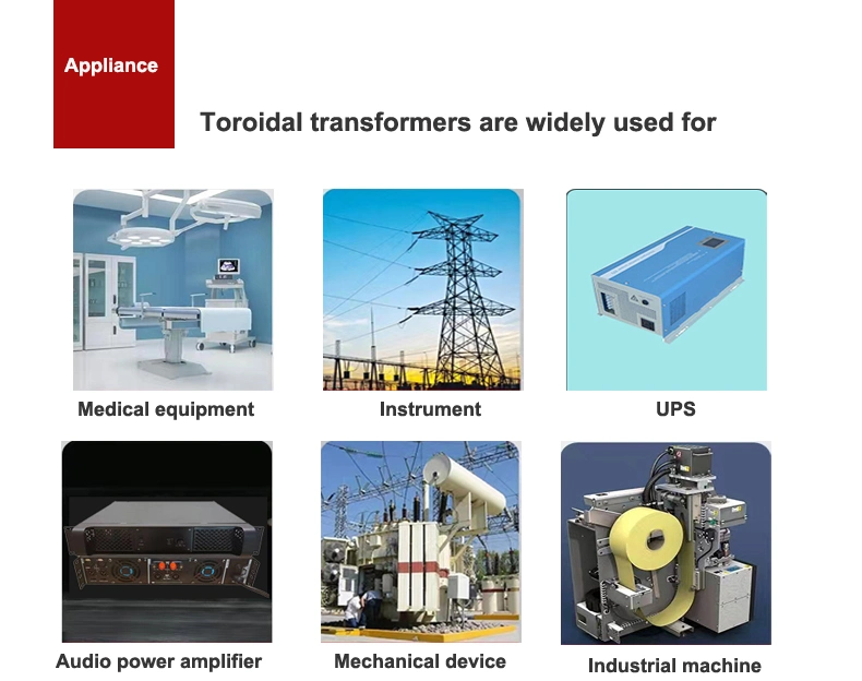 UPS Transformer 220V 110V 12V 24V Toroidal Power Transformer Audio Amplifier Toroidal Transformers