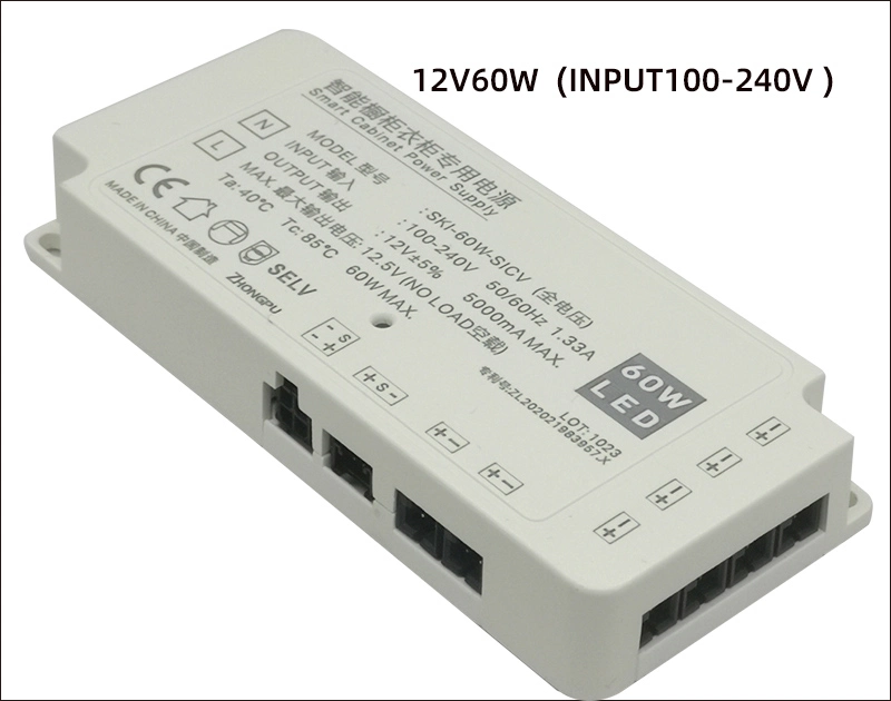 Cabinet &amp; Wardrobe Lighting Power Supply 12V/24V LED Driver 36W 60W 100W